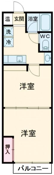ハイツ福満の間取り画像