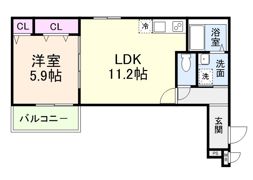 カーサ綾園の間取り画像