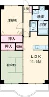 サンライズヒルカワイの間取り画像