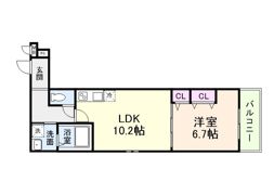 カーサ綾園の間取り画像