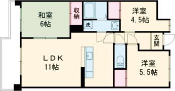 シティーガーデン広畑の間取り画像