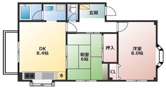 シャンティーワン1－Aの間取り画像