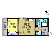 RIZE柏たなかⅢの間取り画像