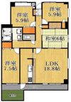 ソアール八千代中央Ⅲの間取り画像