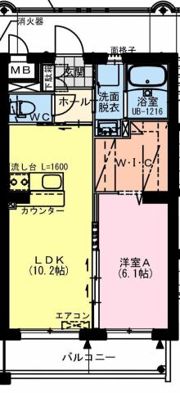 Albero bello K3（ｱﾙﾍﾞﾛ ﾍﾞｯﾛ ﾄﾘﾌﾟﾙｹｰ）の間取り画像