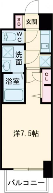 S-RESIDENCE堺市駅前の間取り画像
