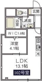 ラシーネONE PARK PLACEⅡの間取り画像