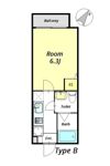 East Flat 松戸の間取り画像