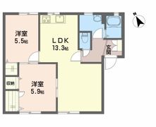 フレグランス新居 B棟の間取り画像