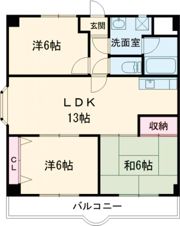 フェルザ長田の間取り画像