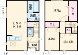 サンラプロ守恒Bの間取り画像