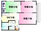 コーポ中島A棟の間取り画像