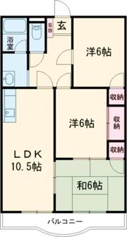 伸晃マンション弐番館の間取り画像