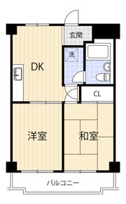 スカイハイツ日吉の間取り画像