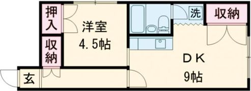 フローラ時任Ⅱの間取り画像