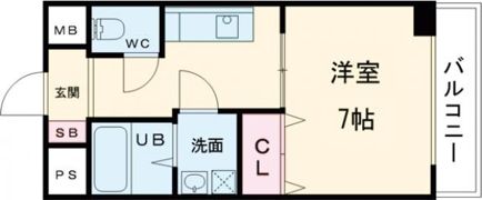 ゼファー東大阪の間取り画像