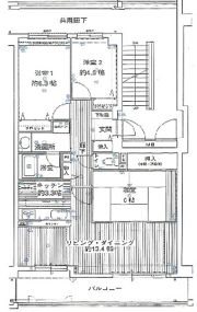 ローレルスクエア登美ヶ丘第Ⅰ期の間取り画像