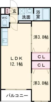 アバンティオ北花田の間取り画像