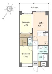 Alivis諸岡の間取り画像