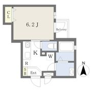 AXIA亀島の間取り画像