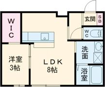 RAMBLE B棟の間取り画像