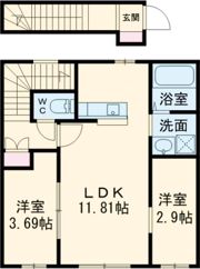 RAMBLE B棟の間取り画像