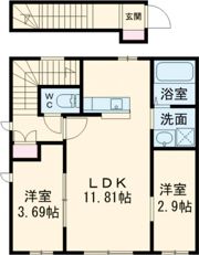 RAMBLE B棟の間取り画像