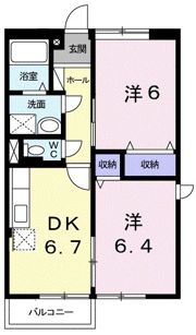 セゾンパークA棟の間取り画像