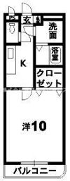 ウエストハイツの間取り画像