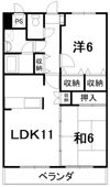 クニヒロマンションHの間取り画像