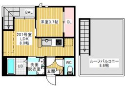 GRANDTIC SAKURA(グランティック サクラ)の間取り画像
