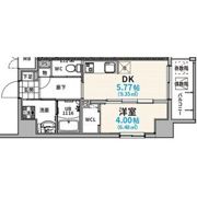 THE LOUNGE LINEAR GATE(期間限定1K,1DKはフリーレント2か月)の間取り画像