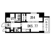 THE LOUNGE LINEAR GATE(期間限定1K,1DKはフリーレント2か月)の間取り画像