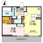 アザレア Aの間取り画像