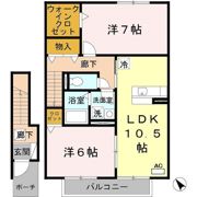 シャルム夢咲の間取り画像