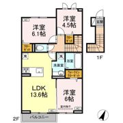 HONEY BEAR Bの間取り画像