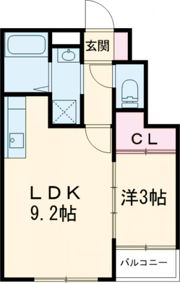 The Trinity東櫛原の間取り画像