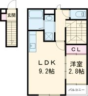 The Trinity東櫛原の間取り画像