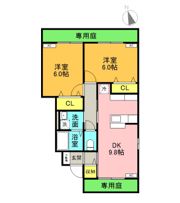 ディアコート弐番館 C棟の間取り画像