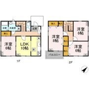 滝山タウンハウスの間取り画像