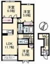 グリーンヒルズ Dの間取り画像