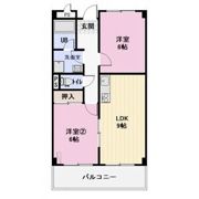 Limpiaエスポワール西中田の間取り画像