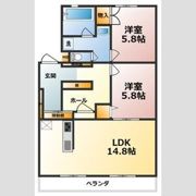 シャトー清城(B・V)の間取り画像