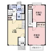 ストークホームⅡA棟の間取り画像
