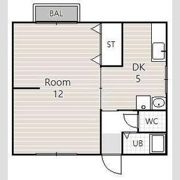 王子山コーポの間取り画像