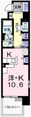 クレール姫路Ⅱの間取り画像