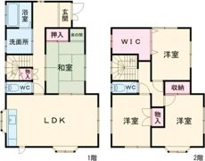 香南町西庄戸建ての間取り画像