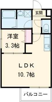 シェリル加古川の間取り画像