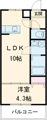 シェリル加古川の間取り画像