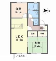 ディアス中筋の間取り画像